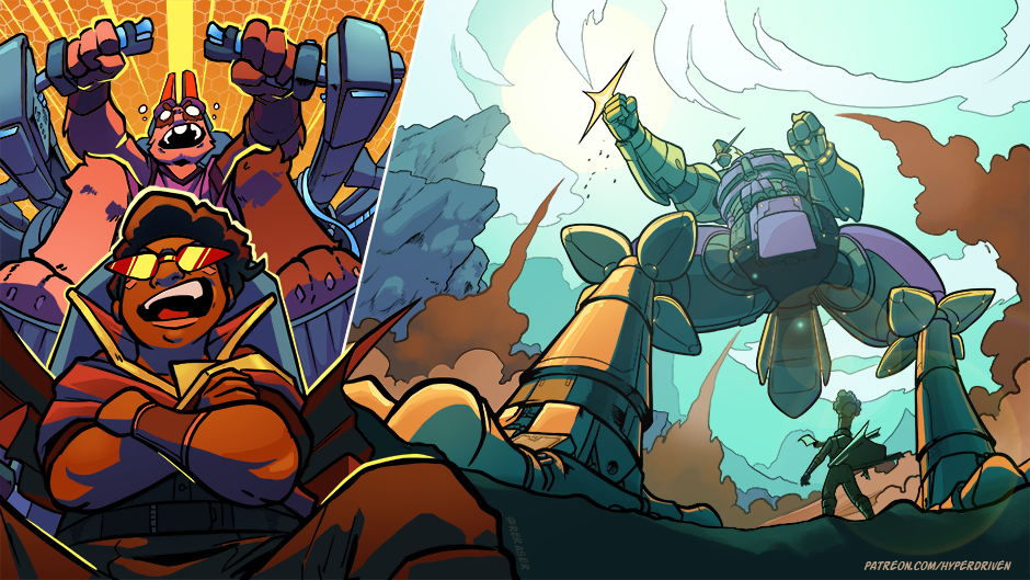 December ’25 Patreon Illustration – Hyperdriven Titans